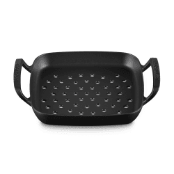 Image showing the BBQ Square Grill Cooking Basket, 30cm, Satin Black product.