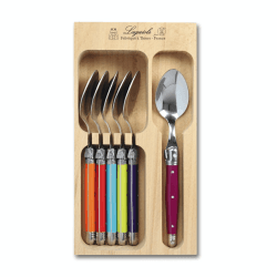 Image showing the Tea Spoons, Multicoloured Handle, Set of 6 product.