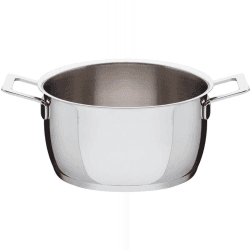 Image showing the Pots & Pans by Jasper Morrison Casserole with 2 handles, 20cm, Stainless Steel product.