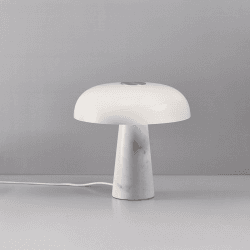 Image showing the Glossy Table Lamp, H32cm, Opal white product.