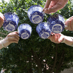 Image showing the Calico Teacup, 187ml, Blue product.