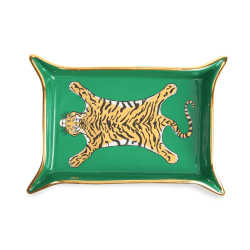 Image showing the Tiger Valet Tray, Gold/Green product.