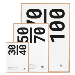 Image showing the Timber Poster Frame with Acrylic Glass, 50 x 70cm, Oak product.
