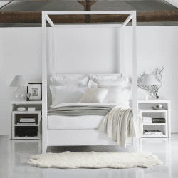 Image showing the Pimlico - 720 Thread Count Egyptian Cotton Square oxford pillowcase, 65 x 65cm, White product.