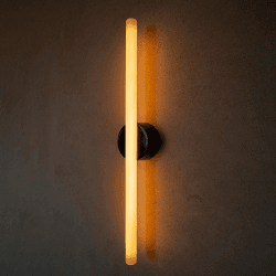 Image showing the Kilter Wall Light, L64cm, Dark Grey product.