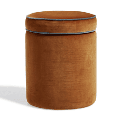 Image showing the Samena Ottoman, Dirty Orange product.