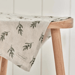 Image showing the Olive Branch Tea Towel, Neutral product.