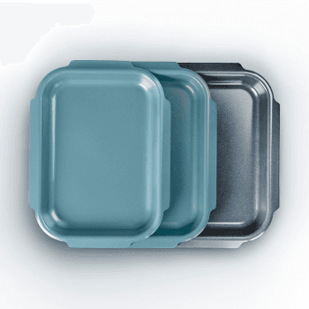 Image showing the Nest Set of 3 Baking Trays, Blue product.