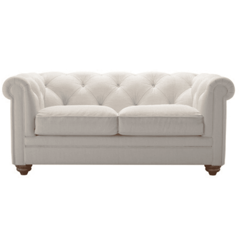 Patrick, Two Seat Sofa, Taupe Brushed Linen Cotton, Taupe