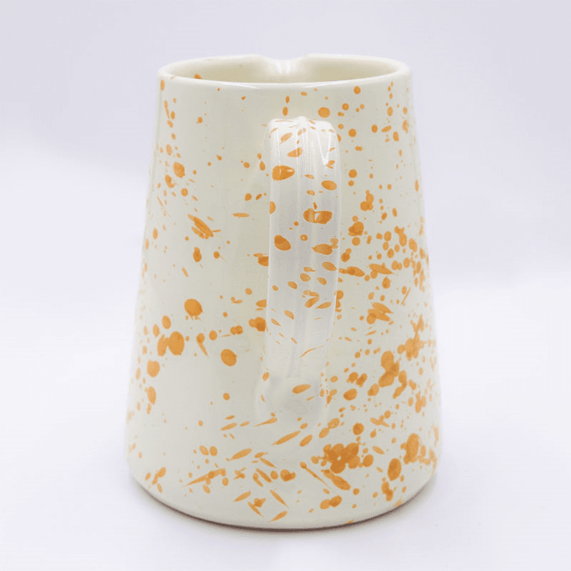 Splatter Jug, H18cm, Burnt Orange