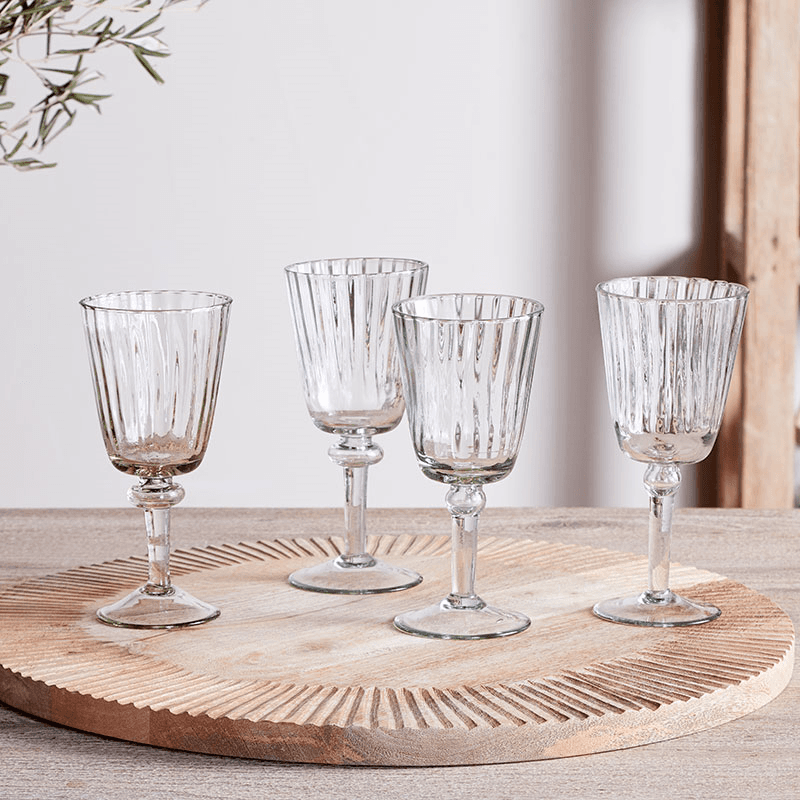 Minati Set  of 4 Wine Glasses, 300ml, Clear