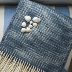 Image showing the Illusion Throw, 150 x 183cm, Blue Slate product.
