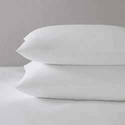 Image showing the Savoy Super King Pillowcase, White product.