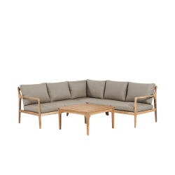 Image showing the Malta Corner Set, Taupe product.