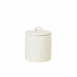 Image showing the Nordic Vanilla Jar with Lid, H12cm, Off White product.