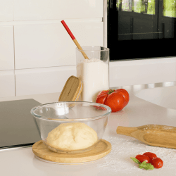 Image showing the Glass Bowl With Bamboo Lid, 1.6L, Clear product.