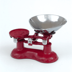 Image showing the Traditional Cast Iron Scales, Red product.