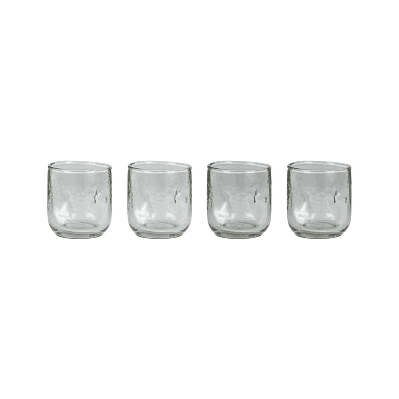Chandani Set of 4 Tumblers, 200ml, Clear