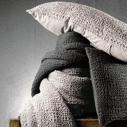 Image showing the Tana Bed cover, 240 x 260cm, Chalk product.