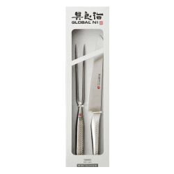Image showing the Ni 2 Piece Carving Set, Silver product.