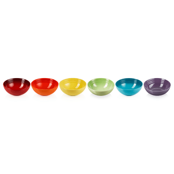 Image showing the Rainbow Cereal Bowls, Set of 6 product.