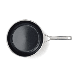 Image showing the MultiPly - Ceramic Stainless Steel Non-Stick Frying Pan, D24 cm, Silver product.