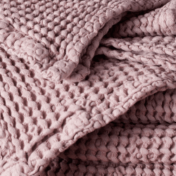 Image showing the Cotton Waffle Towel, Bath Sheet, Vintage Rose product.