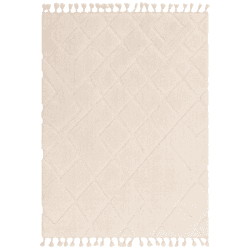 Image showing the Arianna vanilla shaggy moroccan rug, 200 x 290cm, Cream product.