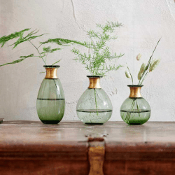 Image showing the Miza Vase, H11cm, Green product.