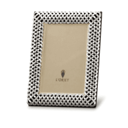 Image showing the Braid Photograph frame, 4 x 6", Platinum product.