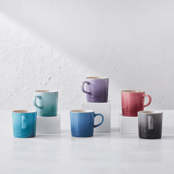 Image showing the Stoneware Set of 6 Mugs, 350ml, Pastels product.
