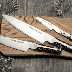 Image showing the Ukon 3 Piece Knife Set, Silver product.