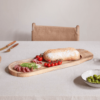 Image showing the Tivisha Serving Board, 60cm, Mango Wood product.