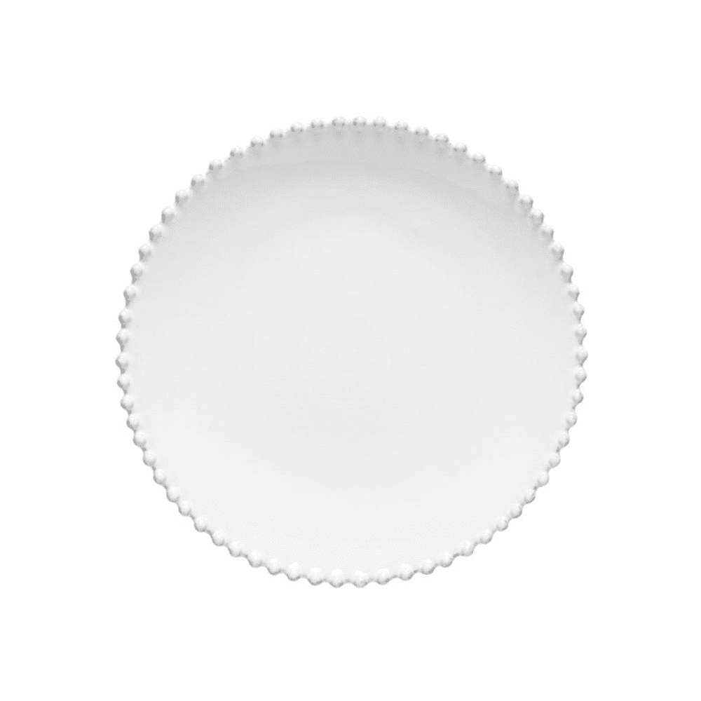 Pearl Set of 6 dinner plates, 28cm, white