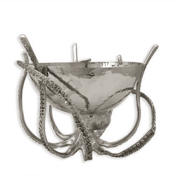 Image showing the Octopus Bowl, H26.5cm, Silver product.
