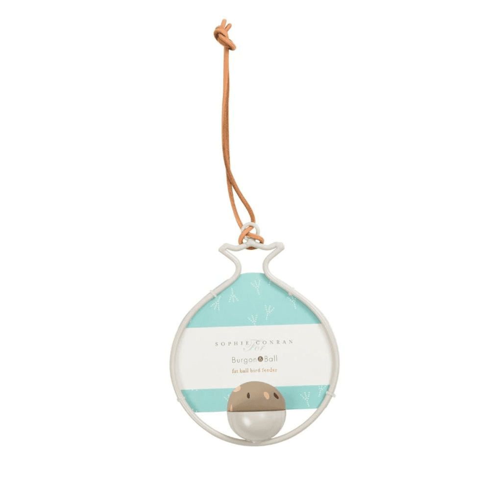 Fat Ball Bird Feeder, Pomegranate, White/Blue