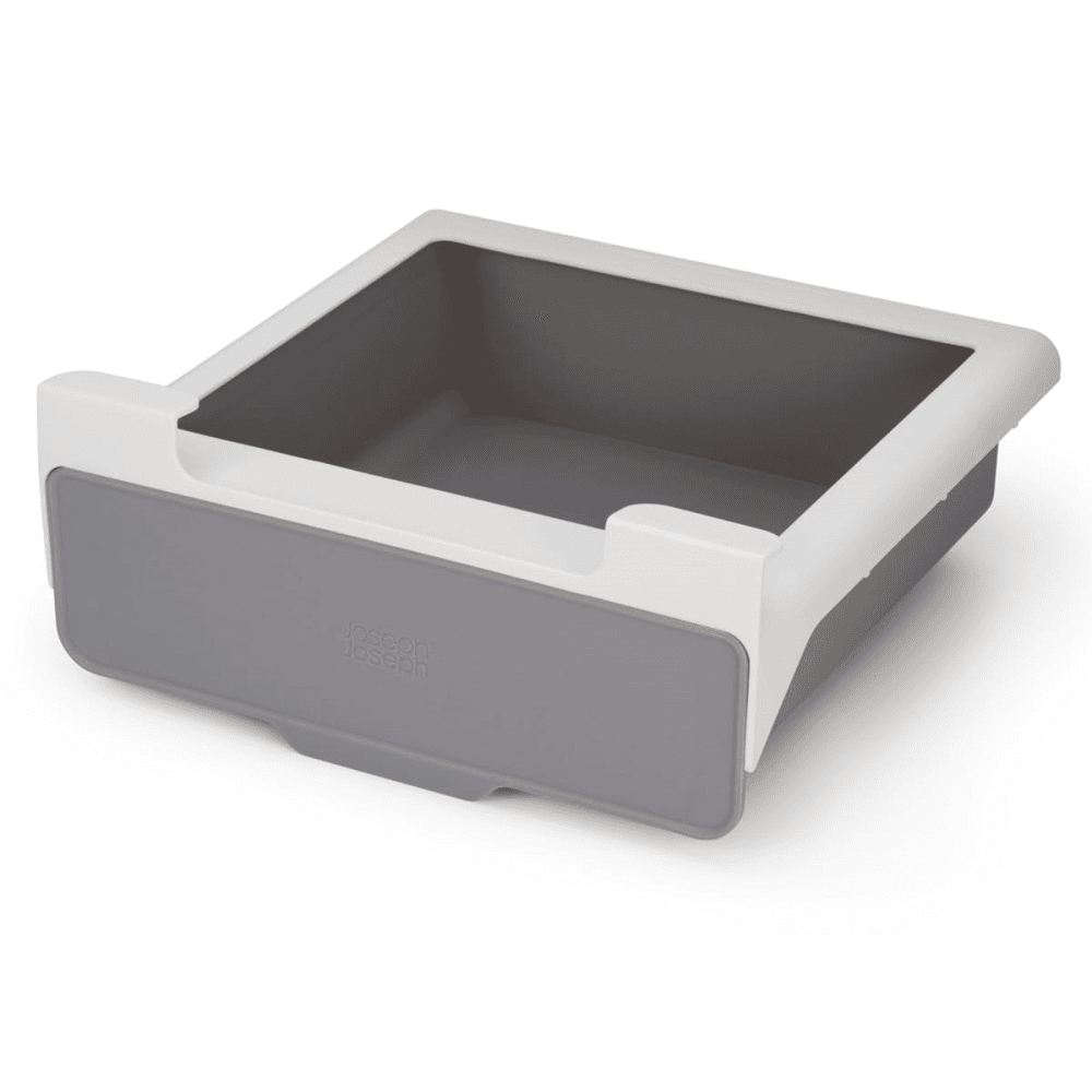 Undershelf drawer, H10 x W23.5 x D22.5cm, Dark Grey/ Grey