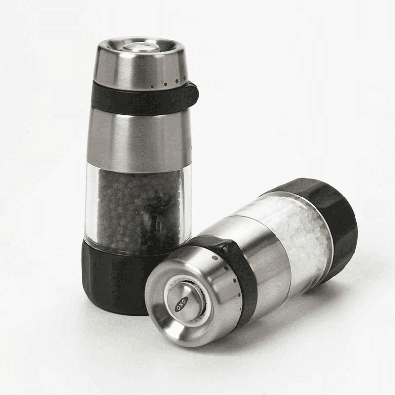 Good Grips Salt and Pepper Grinder Set, Steel