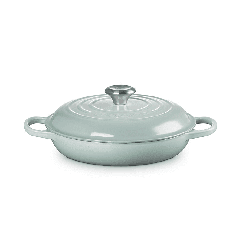 Cast Iron Shallow Casserole, 26cm, Sea Salt