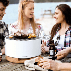 Image showing the Leo Table Grill H28 x W7.6cm, White, White product.