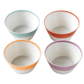 Image showing the 1815 Brights Set of 4 cereal bowls, 15cm, Mixed Colours product.