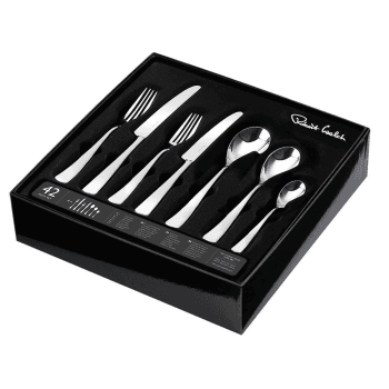 Image showing the Malvern Bright 42 piece cutlery set, Stainless Steel product.