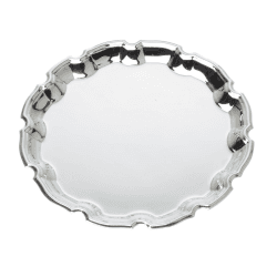 Image showing the Chippendale salver, 10", Silver Plate product.