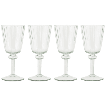 Image showing the Minati Set  of 4 Wine Glasses, 300ml, Clear product.