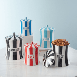Image showing the Vice Woof Canister, Orange & White product.