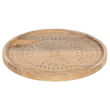 Image showing the Namuna Mango Wood Tray, 40 x 40cm, Natural product.