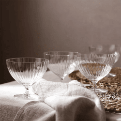 Image showing the Skye Optic Set of 4 Dessert Bowls, Clear product.
