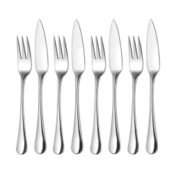 Image showing the Radford Set of 4 Fish Eaters, Stainless Steel product.