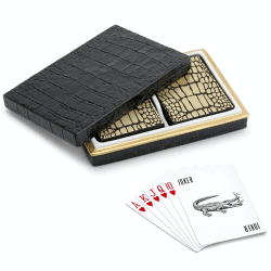 Image showing the Two Decks Playing Cards with Crocodile Box product.