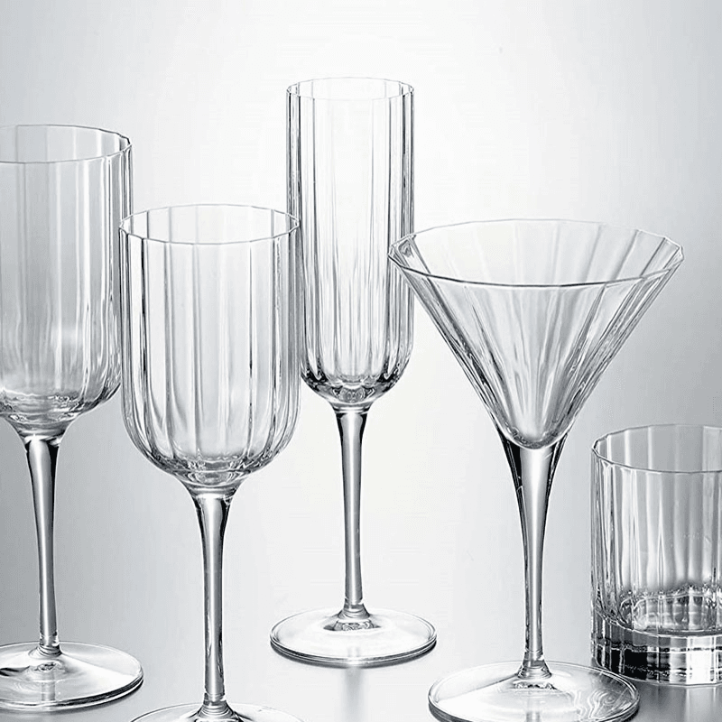 Bach Set of 4 Flute Glasses, 210ml, Clear